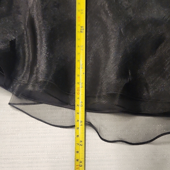 ALFRED ANGELO SIZE L Black Ruched Midi Dress Sweetheart Neckline - Picture 9 of 10